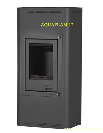 krbové kachle Aquaflam 12 čierny
