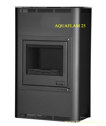 krbové kachle Aquaflam 25 čierny