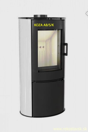 krbové kachle Kratki Koza AB SK keramika biela