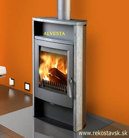 krbové kachle THORMA ALVESTA - sivý mastenec
