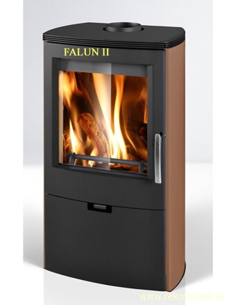 krbové kachle THORMA FALUN II - čierny + hnedý