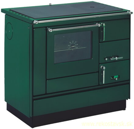 smaltovaný šporák Moravia TP 9100 zelený