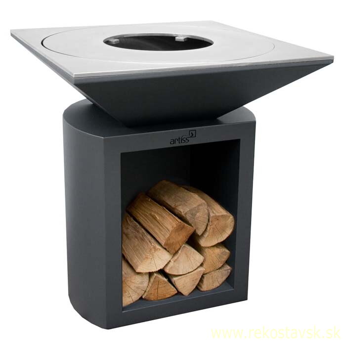 záhradný gril Artiss G2 - graphite
