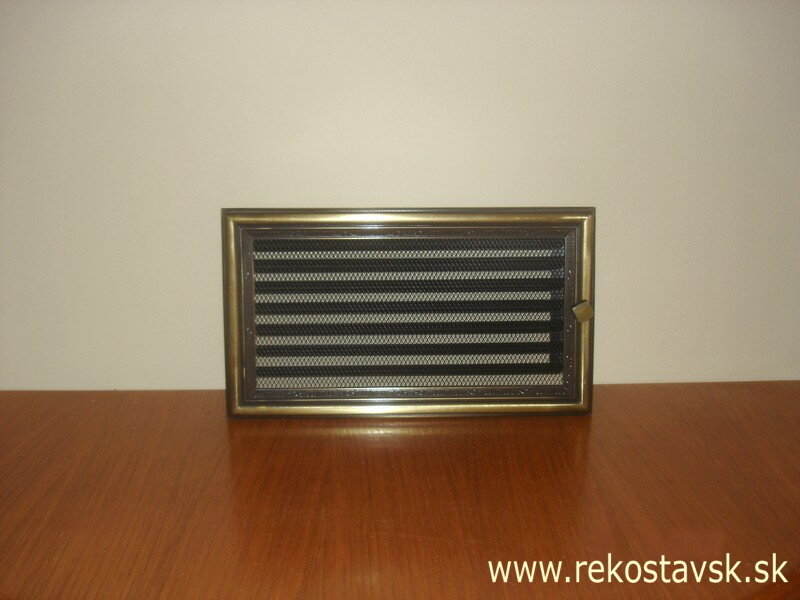 mriežka rustikálna so žalúziou 17 x 30 R/žal