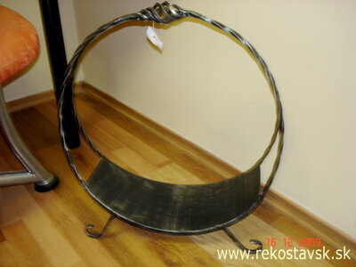 kôš na drevo K 1 patina striebro