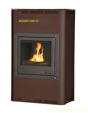 krbové kachle Aquaflam 25 hnedý sametový
