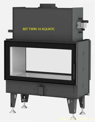 krbová vložka Bef Twin 10 Aquatic - obojstranné sklo, 2 dvere do strany