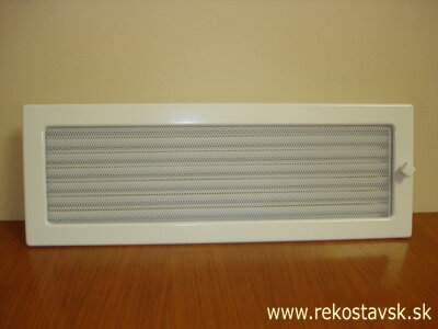 mriežka biela so žalúziou 17 x 49 B/žal