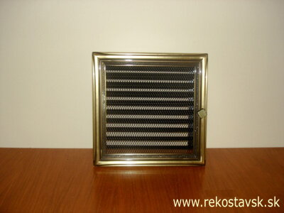 mriežka rustikálna so žalúziou 22 x 22 R/žal
