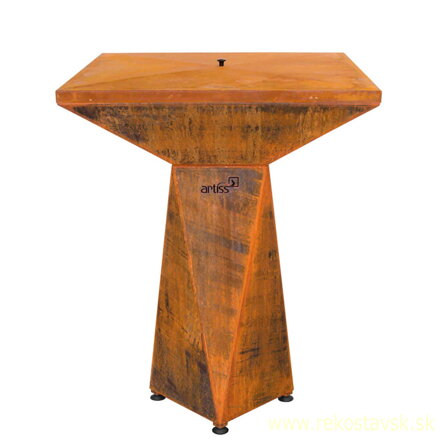 artiss gril g1 basic corten s ochrannym krytom