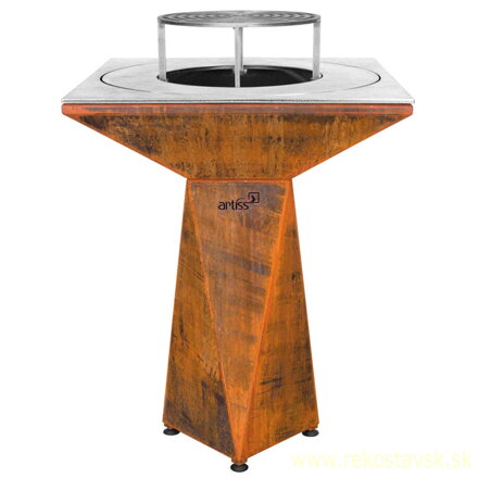 artiss gril g1 basic corten s rostom na nozickach