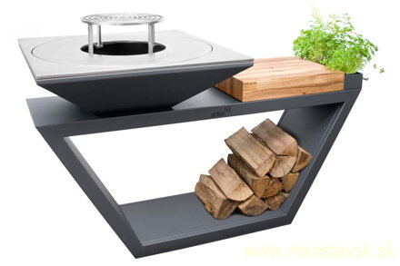 artiss gril g4 graphite s rostom na nozickach