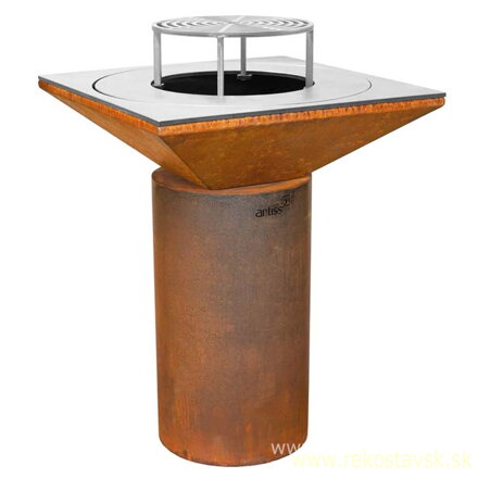 artiss gril g6 basic corten s rostom na nozickach