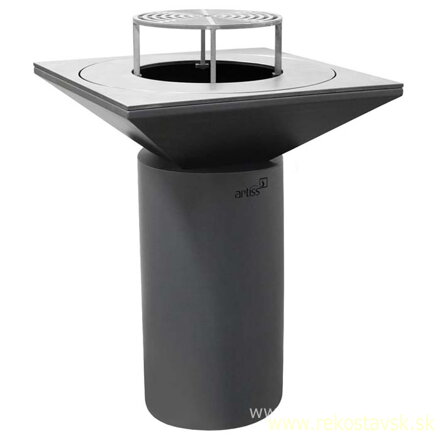 artiss gril g6 basic graphite s rostom na nozickach