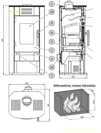 krbové kachle salerno schema
