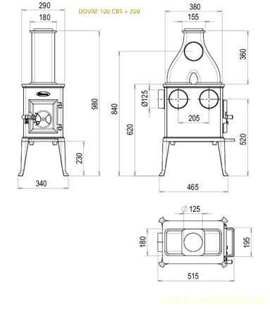 dovre 100 cbs s nadstavcom 200 schema
