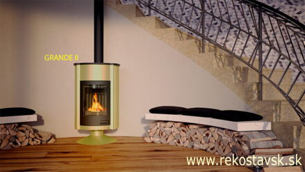 masterflamme grande II olivovy interier