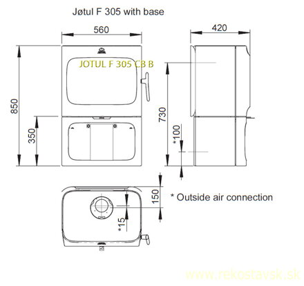 jotul f 305 cb b schema