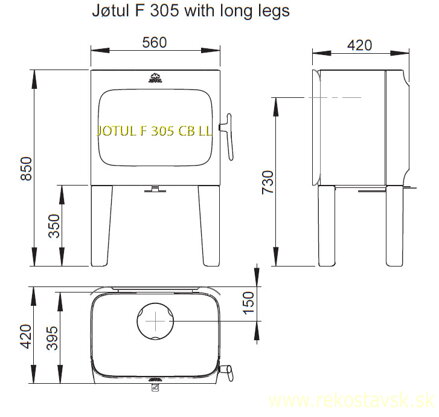jotul f 305 cb ll mastenec schema