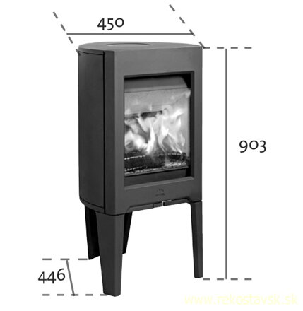 krbové kachle Jotul F 162 CB schema