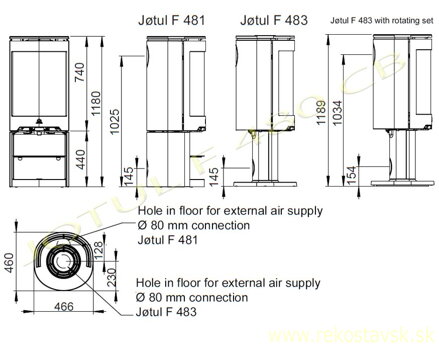 jotul f 480 schema