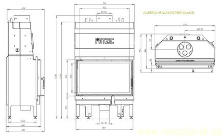 albero aquasystem kW 68x43S schema