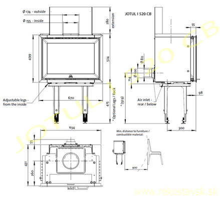 jotul i 520 cb schema